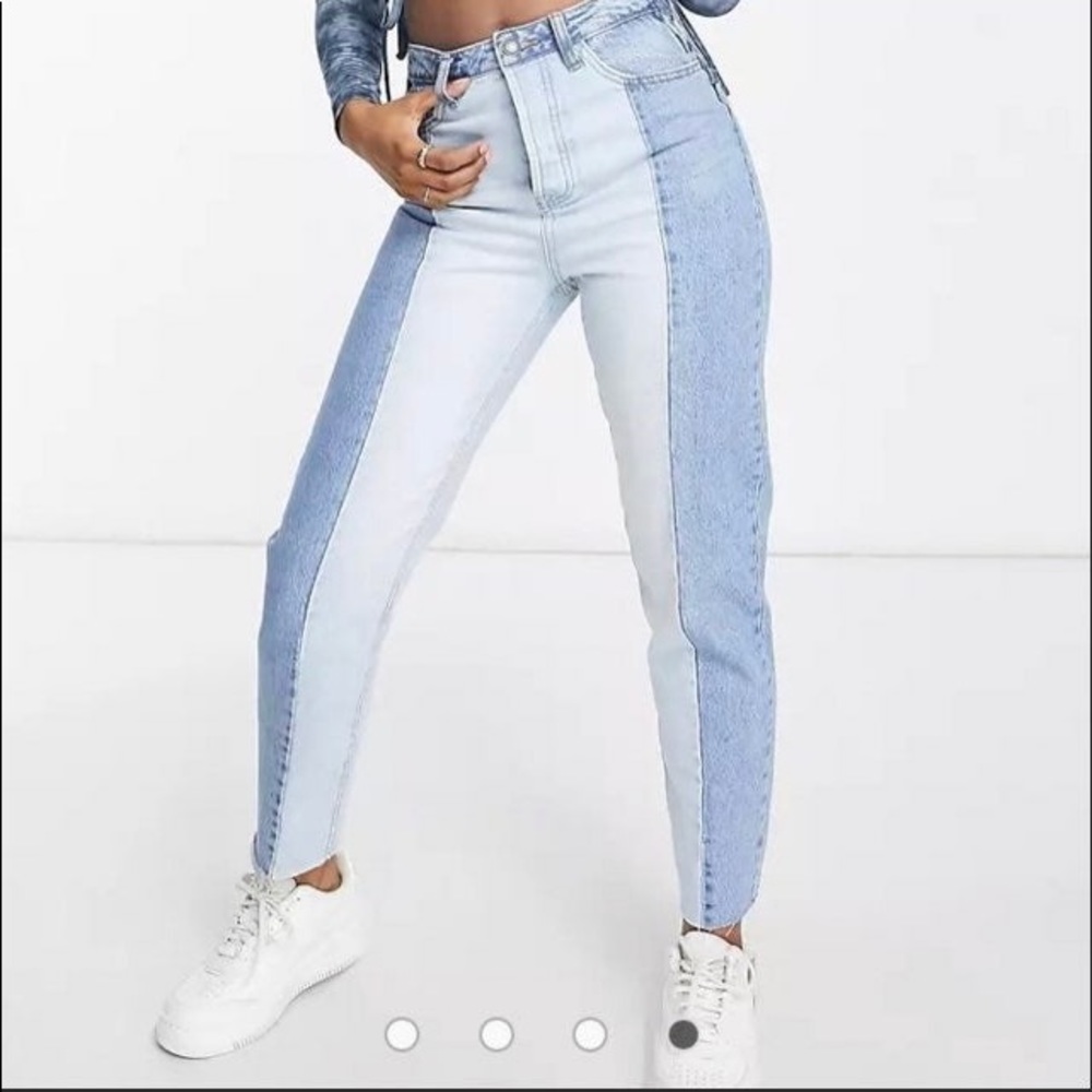 GAP crop 2 tone jeans